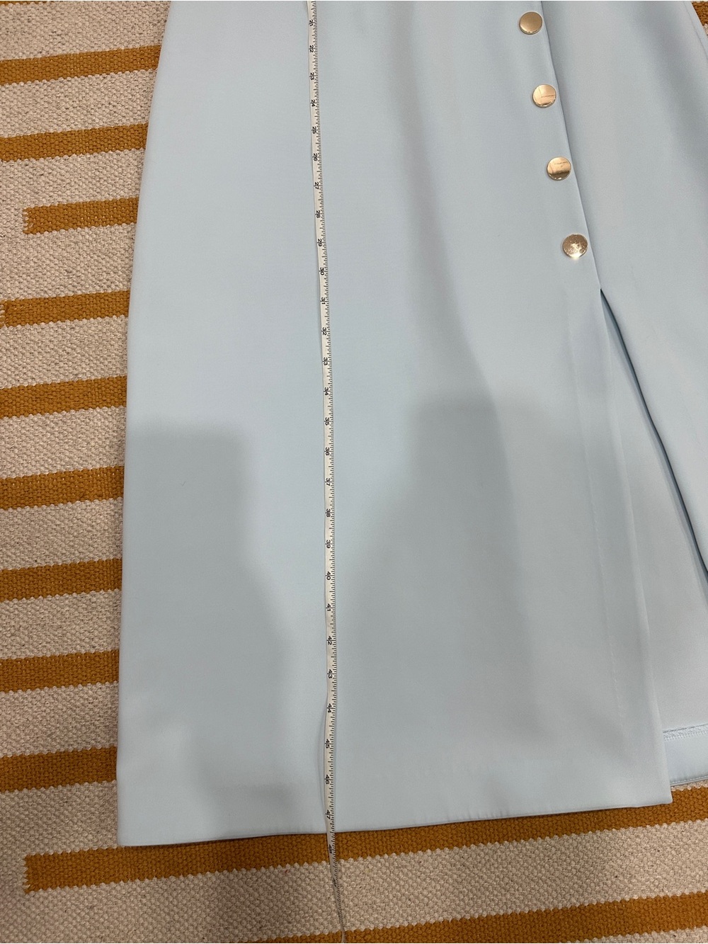 Rachel Parcell Ice Blue Button Front Midi Dress - Picture 5 of 6